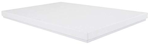 Packaging World A4 Luxury Rigid Presentation Stationery Gift Box (A4-315x220x20mm, White), Large Letter Size