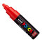 Uni Posca PC-7M, Marker, Kunststift – großes Kugelspitze 4,5–5,5 mm – 15 Farben rot