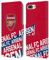 Head Case Designs Officially Licensed Arsenal FC Impact Crest and Gunners Logo Leather Book Wallet Case Cover Compatible With Apple iPhone 7 Plus/iPhone 8 Plus