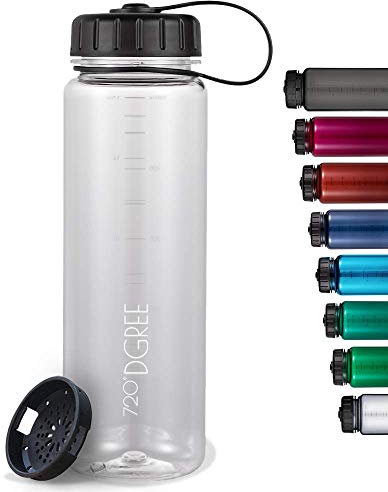 720°DGREE Trinkflasche “simplBottle“ - 1,5l - Deine Auslaufsichere Wasserflasche - Die Sportflasche für Sport, Gym, Fitness, Fahrrad, Kinder, Schule & Büro - BPA-Frei