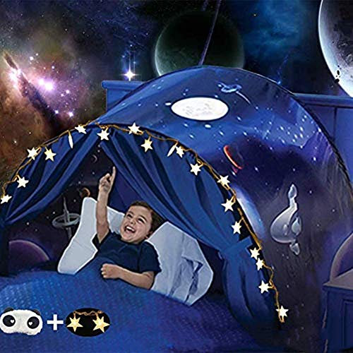 Bettzelt,Bettzelt Jungen,Bed Tents,Traumzelt,Dream Tent,Children's Tents,Kid's Fantasy,Drinnen Kinder,Space Tents,Jungen und Mädchen Weihnachten Geburtstagsgeschenk (Universum)