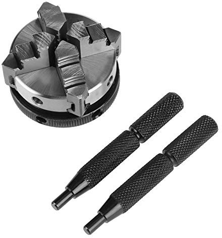 July Summer Gifts 4 Jaw Lathe Chuck,50mm Reversible Self-Centering Drill Chuck, M14 Thread Mount Lathe Manual Chuck K02-50