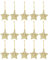 STOBOK 30 stücke Mini Stern weihnachtsschmuck golden Glitter Stern hängen weihnachtsbaumschmuck Tags Weihnachten Holiday Party Supplies