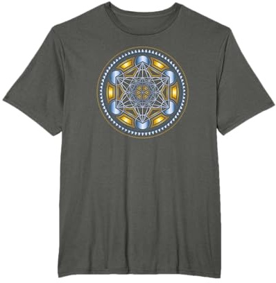 Metatrons - Cubo a forma di geometria sacra Yoga simbolo spirituale Maglietta