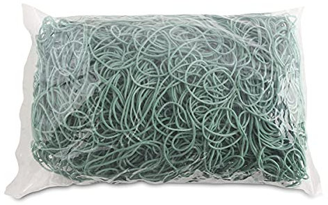 OFFICE PRODUCTS Gummibander Durchmesser: 60mm Farbe: Grün/Gewicht: 1000g - 1 kg/Haushaltsgummi Gummiringe Gummi/Kautschuk 60% / Gummis für Zuhause Büro Schule