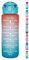 Goothdurs Motivierende Wasserflasche mit Zeitmarkierungs-Erinnerung, Wasser-Tracker-Flaschen mit Trinkzeiten, auslaufsicher, BPA-frei, Trinkflasche, Sport, tägliche Wasserflasche, Krug mit abnehmbarem