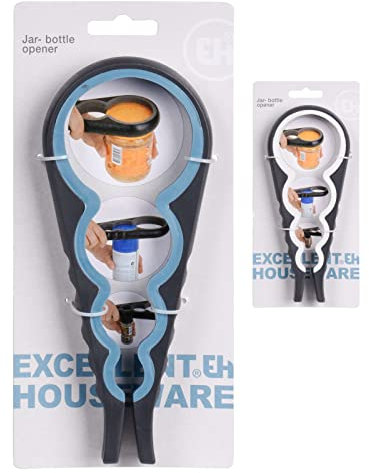 4 in 1 Jar and Bottle Opener | Silicone Gripper Multi Opener | Kitchen Gadget