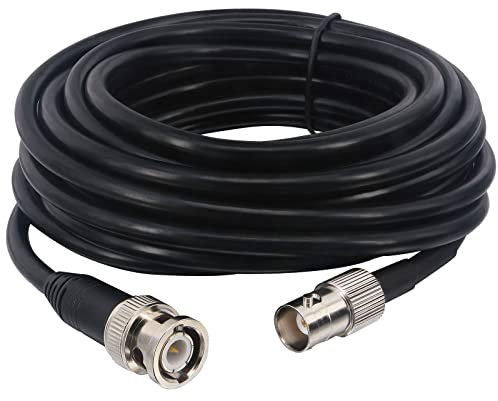 Boobrie SuperFlex Cavo Coassiale RG58 Aggiornato BNC Cavo 5M Cavo coassiale BNC Maschio a BNC Femmina Prolunga BNC Cavo Antenna BNC per Cavo alimentazione SDI telecamera di videosorveglianza CCTV