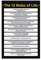 Poster, Motivierende inspirierende Zitate, Jordan Petersons, 12 Rules For Life Motivierende Zitate, Poster, Kunstdruck auf Leinwand, 30 x 45 cm