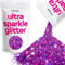 Hemway Ultra Sparkle Glitter - Purple Holographic | 100g Multi Size Metallic Flakes for Resin & Epoxy Crafts | Supplies for Tumblers, Festival, Hair, Face, Body, Eye & Nail Art Decoration