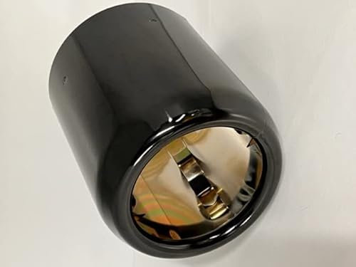 MINI Endrohrblende schwarz Chrome F55 F56 F54 F57 F60 Auspuffblende Black Line Edition