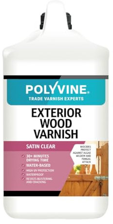 Polyvine - Exterior Wood Varnish - Satin - 4 Litre
