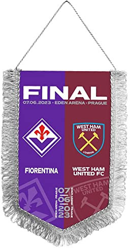 Zeus Party Gagliardetto FIORENTINA WEST HAM Speciale Finale Conference League Cm 28x20