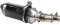 Motorrad-Auspuffanlage Dual Outlet Audio? Mpare Mitte Rohr Auspuffanlage MidPipe Slip On Sound Mpner mit DB Killer Geeignet Für Ninja 250R 250 300 Z250 Z300 20082017