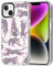 MOSNOVO Case for iPhone 14, [Buffertech 6.6ft Military-Grade Drop Protection] [Anti Peel Off Tech] Clear TPU Bumper Phone Case Cover Design - Pink Leopard