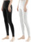Libella 2er Pack Damen Lange Leggings bunt mit Hohe Taille Slim Fit Fitnesshose Sport aus Baumwolle 4108 Schwarz Weiß 2XL