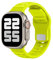 ELETTRONEO UC1 Cinturino per Apple Watch Ultra 2 49mm, Serie 10 46mm, 9 8 7 45mm 41mm, SE 6 5 4 44mm 40mm, 3 2 1 42mm 38mm Donna Uomo Band Bracciale Sport Silicone, Giallo Fluorescente