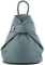 modamoda de - T179 - ital: Damen Rucksack Tasche aus Leder, Farbe:Taubenblau