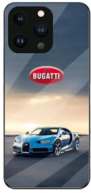 NDMUS Rundumschutz Handyhülle, für Bugatti Stilvolles Auto-Emblem-Erscheinungsbild Dünn Full Body Protection Stoßfest, für,iPhone 13 pro max case