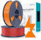 SUNLU PLA Filament Schnell Drucken 1.75mm, 3D Drucker PLA Filament mit Hoher Fließfähigkeit, Entwickelt für schnelles 3D Drucken, Rapid HS-PLA, Maßgenauigkeit +/- 0.02mm, 2KG Rot+orange