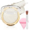 Apooliy 3pcs Highlighter-Puder-Palette Set,Schimmer Highlighter Makeup Iluminador,Lang anhaltende wasserdicht,Errötender Puder