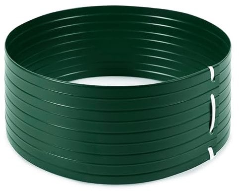 PVC Bewässerungsring Pflanzring, Bewässerungssystem für Pflanzen und Bäume – Höhe: 9 cm, Durchmesser: 30 cm - 5,40 L (5er Pack)