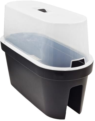 matrasa Balkon Pflanzkasten mit Deckel - Anzuchtbeet Balkonblumentopf Balkonbeet 59x26x42cm
