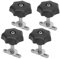 Wzhtuzi 4 Stück 50mm Befestigungsschrauben Verriegelungsschiene, Rastschiene T-Schrauben Edelstahl, Ladungssicherung Edelstahl T-Bolzen Sperrschiene für T5 T6 7h5883084c Zubehör