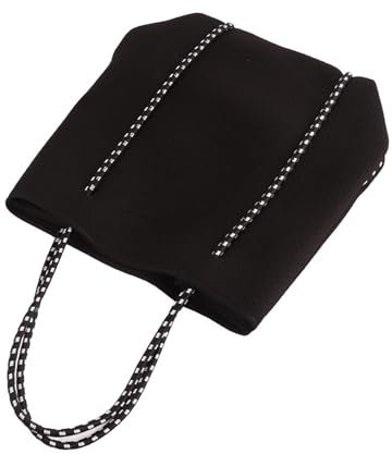 Cyllde Große Neopren-Strandtasche Mit Perforiertem Design – Perfekt Für Mütter, Shopping Und Outdoor-Aktivitäten – Stilvoll Und Praktisch(Schwarz)