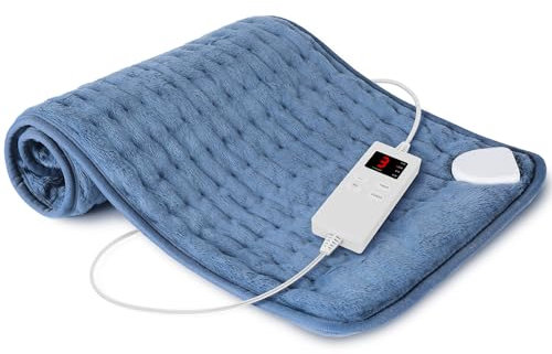 stinaolt Back Heating Pad, Menstrual Cramps Heating Pad with 6 Heat Settings and Timer, Portable Electric Heating Pad for Neck, Hom