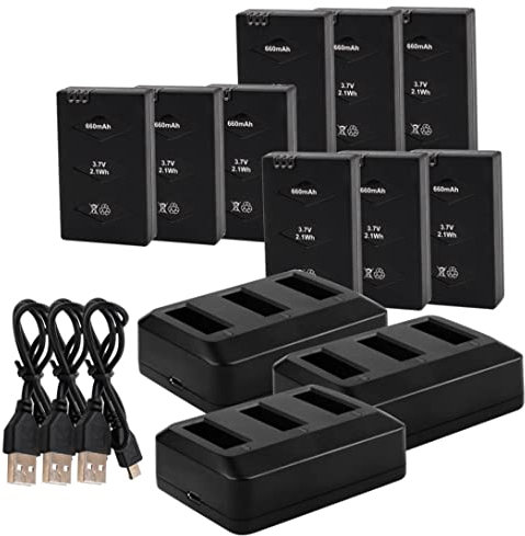 Suxdlan Drone Lithium Battery UAV Remplacement de la Batterie Compatible avec Les Drones Parrot Mini 3,7 V 600mAh 3pcs
