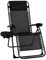 EIGFOH Tumbonas Plegables,Tumbonas Jardin Exterior Silla de Playa con Portavasos y Reposacabezas,Silla de Playa Ajustable para Jardín,Playa,Piscina,Terraza,Carga de 150 KG (Negro 1 Tumbonas)