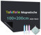 Warasee Tafelfolie Magnetisch Selbstklebend, 100 * 200cm Magnetfolie Selbstklebend Schwarz, Abwischbar Kreidefolie, Magnettafel für glatten Oberflächen in Schule Büro Haus, mit Kreidemarkern & Tuche
