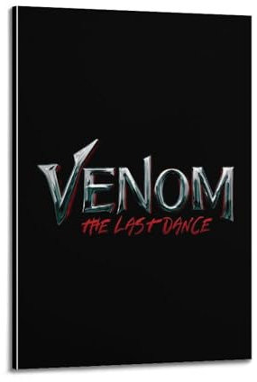 MHEGSNGA Venom The Last Dance Poster, Vintage-Kunst, Raumdekoration, ästhetische Schlafzimmerdekoration, Leinwandposter für Schlafzimmer, 60 x 90 cm, Rahmenstil