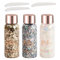 Dokeno 3 Botellas Gel de Purpurina Corporal, Maquillaje Líquido de Lentejuelas de Larga Duración Gel de Purpurina Corporal para Cosméticos Pelo Labios Uñas Fiesta (Oro Plata y Blanco)