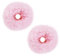 2 Stück Pompom Haargummi Scrunchie Dicke Elastische Haargummis Damen Niedliches Plüsch Fuzzy Haargummis Pferdeschwanz Clip Plüsch Zopfgummis Haarschmuck für Mädchen Cosplay Halloween (Rosa)
