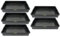 GREEN24 5 Stück Multipack Profi Gewächshaus-Wanne XL565 wasserdicht für Pflanzen, Gewächshäuser und Garten, 56,5 x 41,5 x 8,5 cm, schwarz, für Innen und Außen