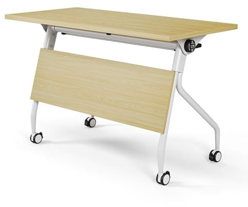 Moderner Konferenztisch mit Metallrahmen, quadratischer Seminartisch für Konferenzraum, langer Klapptisch für Bürobesprechungen