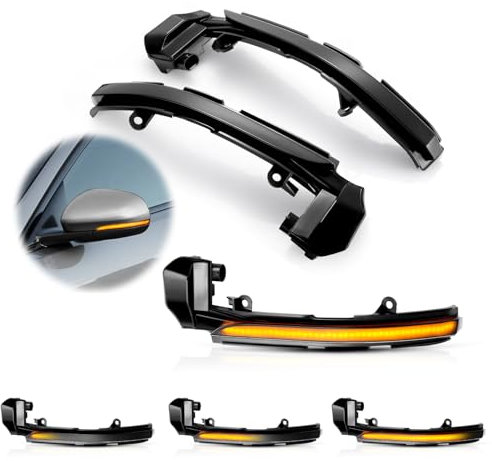 GEARCELL 1 Pair LED Dynamic Turn Signal Blinker Sequential Side Mirror Indicator Light For Jaguar XE XF XJ F-TYPE XK XKR I-PACE X250 X260