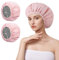 AOGOE 2 Pack Heat Caps Deep Conditioning Hair Caps, Double Layer Hot Oil Hair Treatment Heat Caps, Tin Foil Hair Heat Cap, Reusable Shower Caps Steam Caps Hair Dye Cap Tin Foil Hat for Home Salon Use
