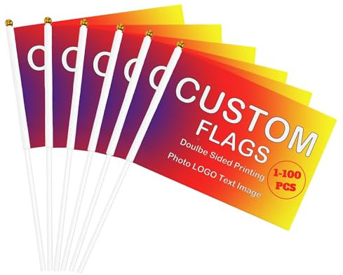 DOHXQM Drapeaux de jardin personnalisés Conception de votre propre logo image 2X3 pieds Ajoutez votre texte Impression unilatéral Drapeau personnalisé pour Créez votre propre Anniversaire bannière