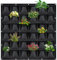 Toemics Hanging Plant Grow Bags 36 Pockets Vertical Fence Wall Planters Outdoor for Vegetable Strawberry Yard Garden Home Decoration