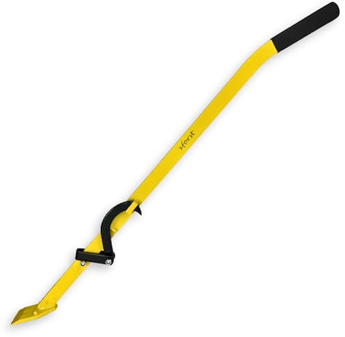 Xforst Fällheber 130 cm – Stammheber & Wendehaken mit Fußplatte | Robustes Forstwerkzeug mit rutschfestem Griff X-FH130 – Neu mit kleinen Lackfehlern