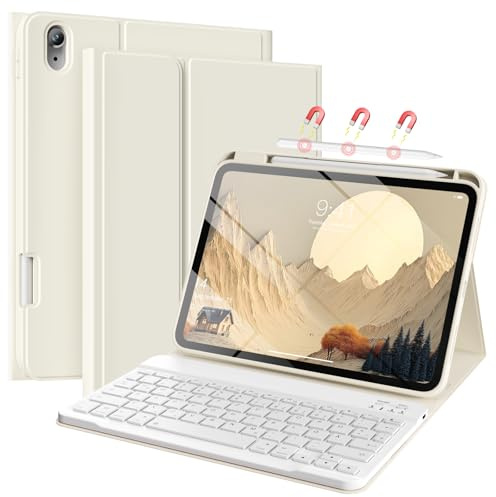 GKABXY Custodia con tastiera per iPad A16 11/10 generazione con portapenne