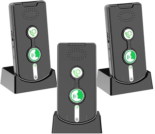Intercomunicador inalámbrico de 500 m de 2 vías para el hogar y la oficina | Sistema de intercomunicación inalámbrico, intercomunicación en tiempo real entre habitaciones, paquete de 3