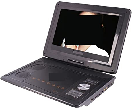 Tragbarer DVD-Player, Digital Multimedia Portable EVD/DVD Video Machine Card Reader USB Ports Analog TV/Game/270 Grad schwenkbarer LCD-Bildschirm