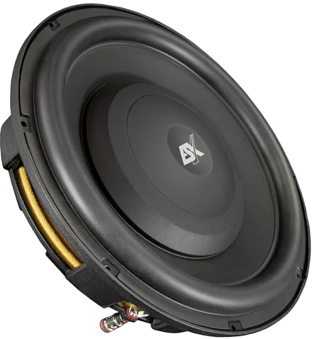 ESX QXP124 Quantum - Subwoofer plano (30 cm, incluye rejilla de protección de la serie Quantum, 1000 W máx.)