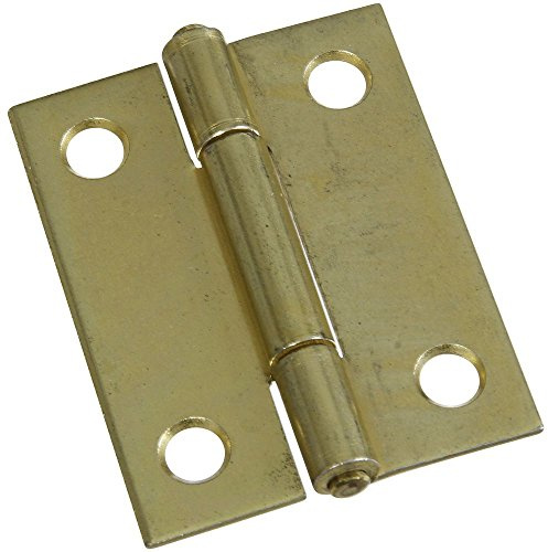 National Hardware N146-175 V518 Non-Removable Pin Hinges in Brass, 2 Pack