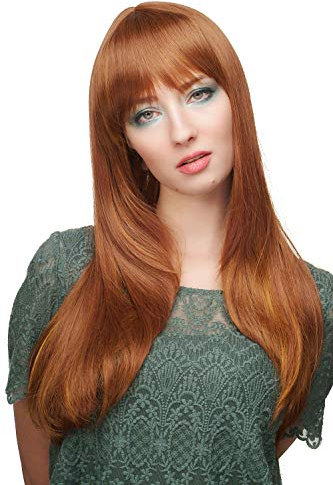 WIG ME UP - 3115-30H144 Damenperücke glatt lang in rotbraun goldblond gesträhnt