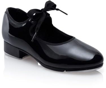 Capezio N625 Jr. Tyette Steppskor för kvinnor, Svart patent, 33.5 EU bred